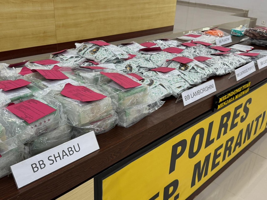 30 Kilogram Sabu dan Ribuan Vape Narkotika Gagal Edar, Jaringan Malaysia Digulung Polres Meranti