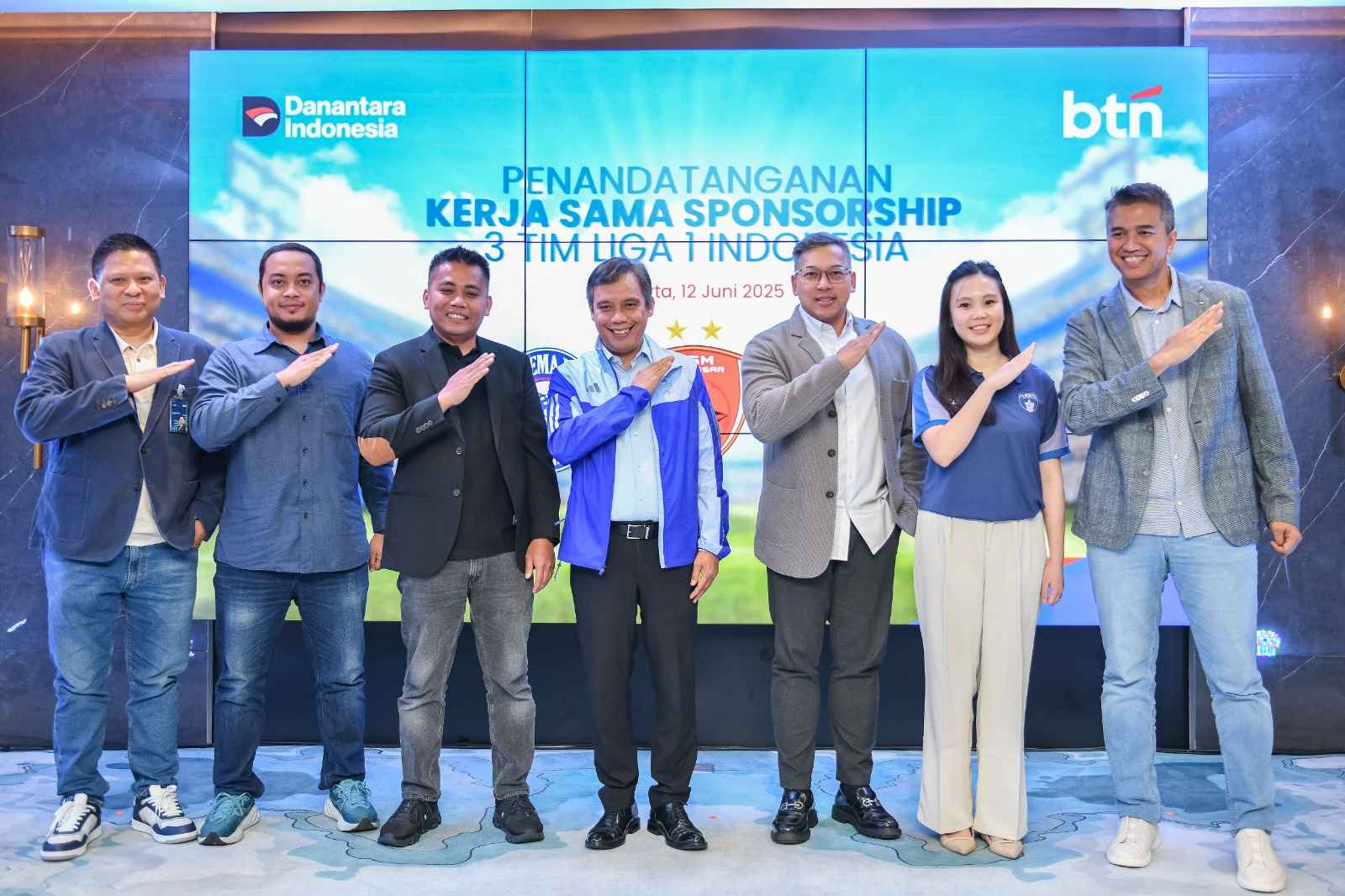 Dorong Kemajuan Sepakbola Indonesia, BTN Jadi Sponsor Tiga Klub Liga 1 Nasional