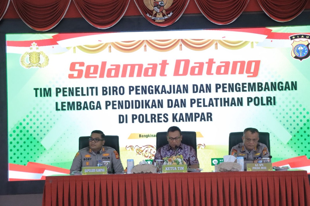 Polres Kampar Jadi Laboratorium Evaluasi Mutu Pendidikan Polri: Langkah Serius Menuju SDM Presisi