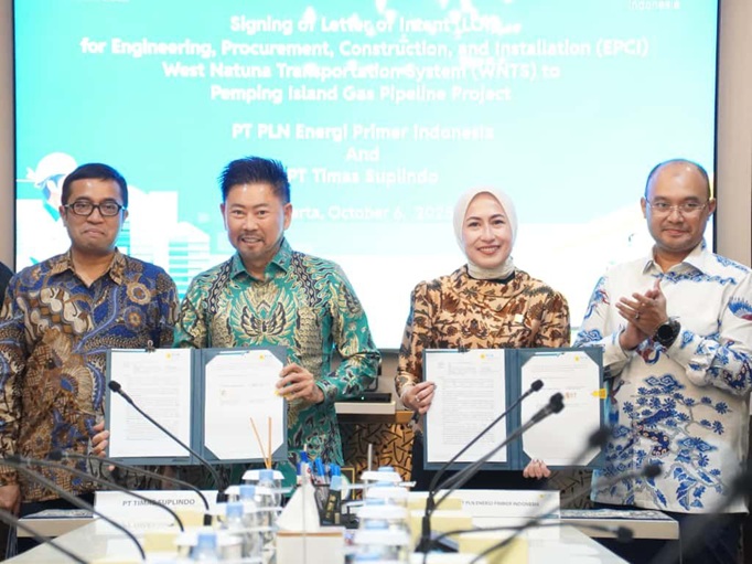 PLN EPI dan Timas Suplindo Sepakat Bangun Pipa Gas WNTS–Pemping untuk Perkuat Ketahanan Energi