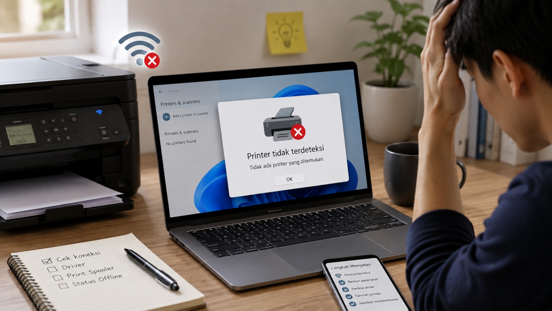 Laptop Tidak Menemukan Printer? Coba Langkah Ini Sebelum Bawa ke Servis