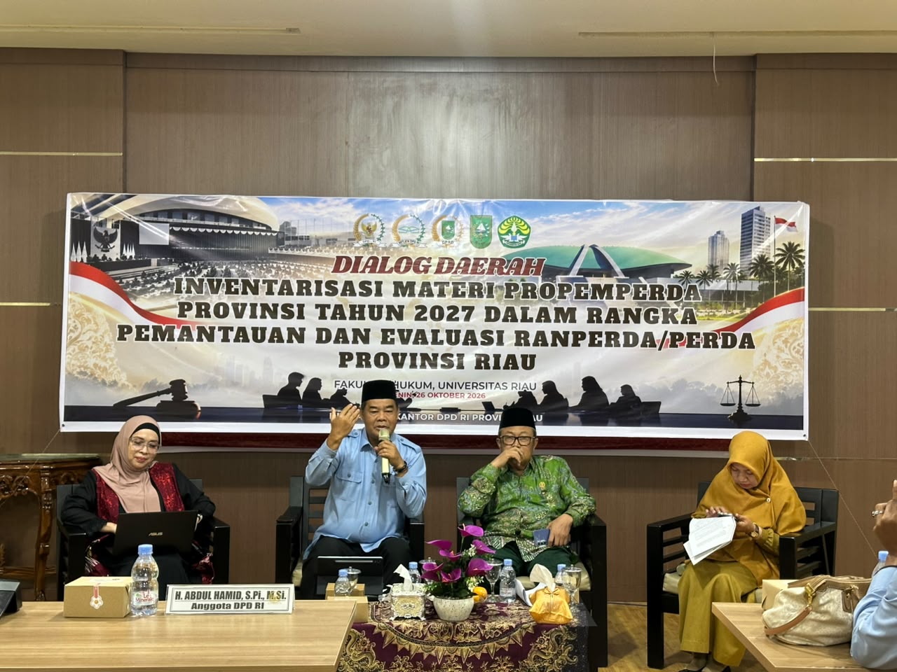 DPD RI Provinsi Riau Dorong Propemperda 2027 Lebih Aspiratif dan Berkualitas