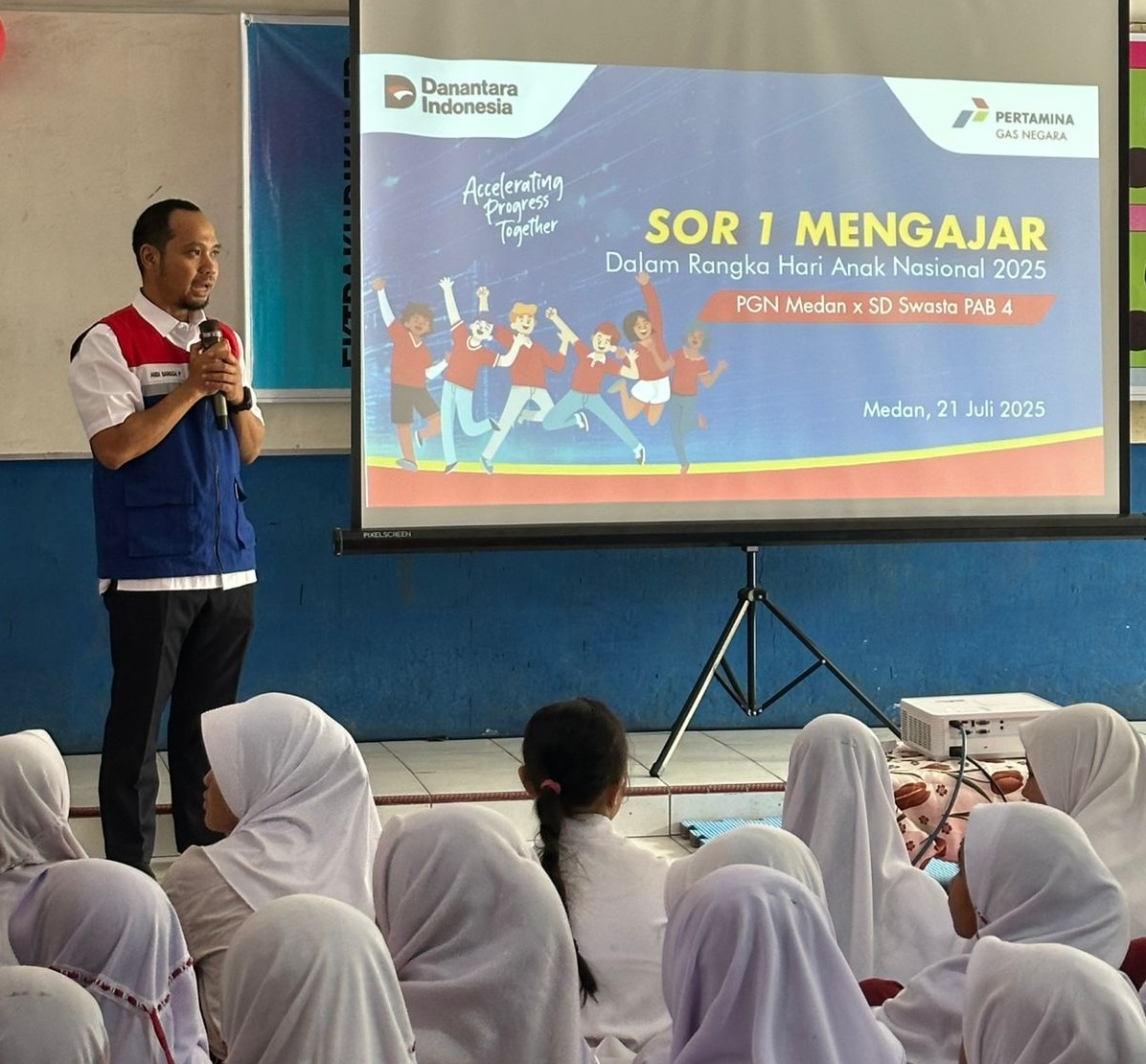 PGN Ajak Siswa SD di Deli Serdang Kenal Energi Bersih Lewat Program 'SOR 1 Mengajar'