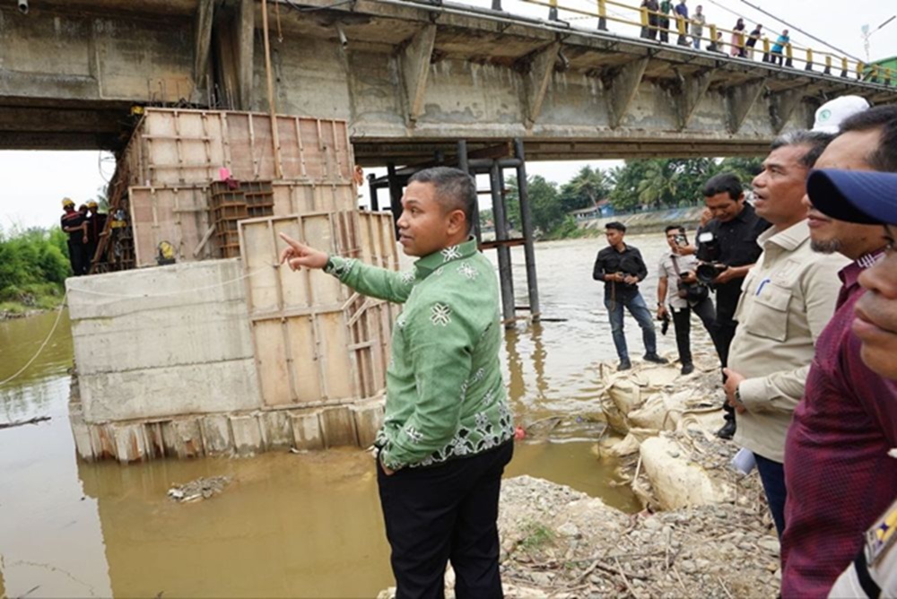 Jembatan Sei Rokan Ujung Batu Ditargetkan Bisa Digunakan Akhir Oktober 2025