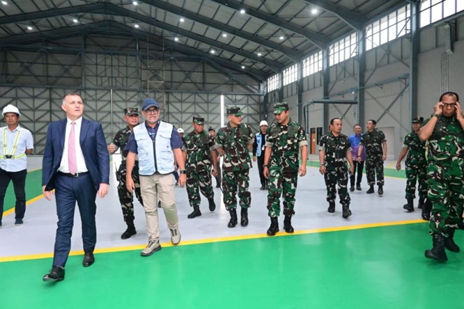 Kasau Tinjau Progres Infrastruktur Pendukung Kedatangan Pesawat Tempur Rafale di Lanud Roesmin Nurjadin