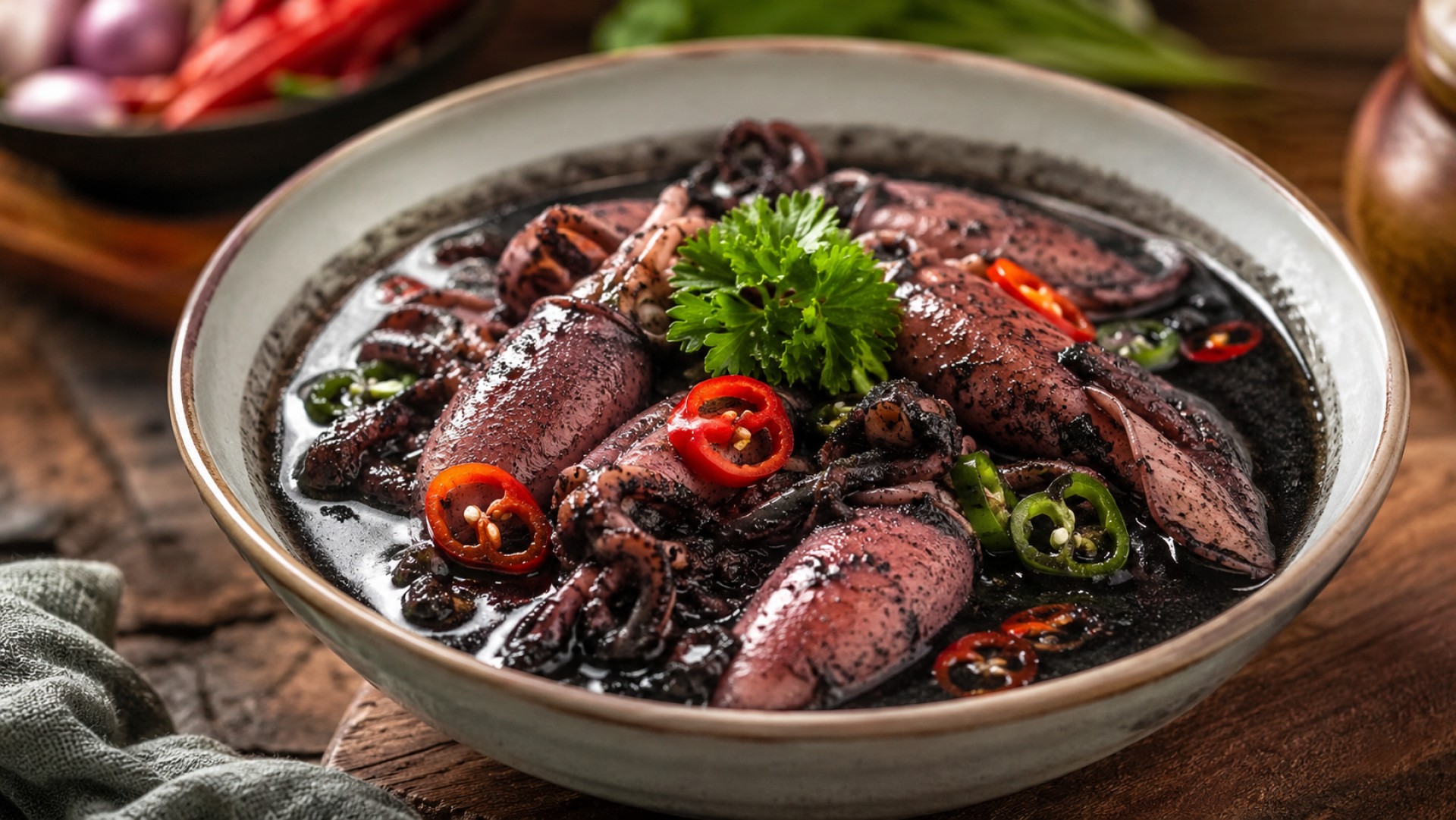 Resep Cumi Tinta Hitam dengan Kuah Gurih dan Kaya Rasa