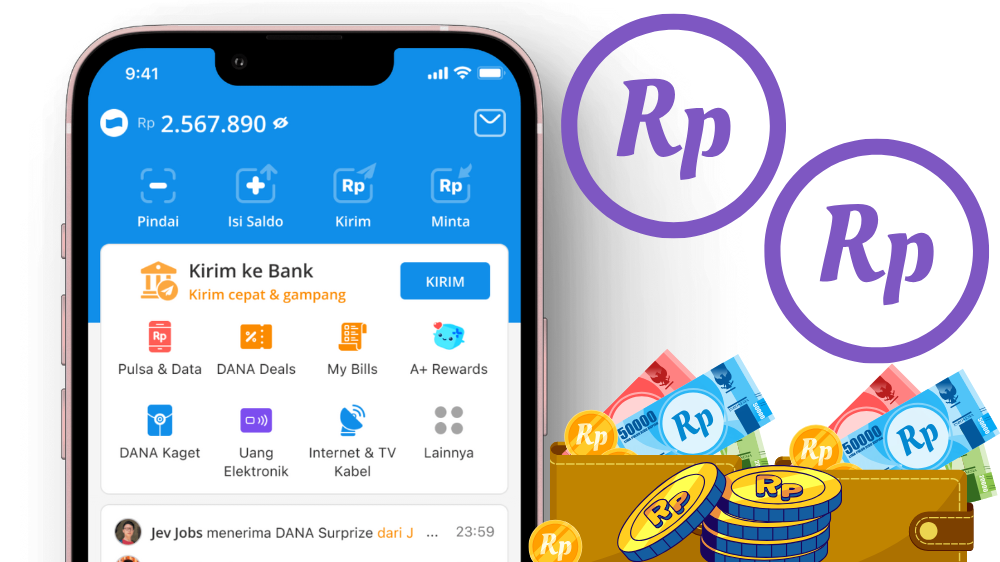 Ambil Saldo DANA Gratis Rp290.000 dari Link DANA Kaget Malam Ini, Cuma Modal HP dan Internet