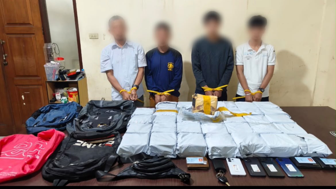 Polda Riau Gagalkan Transaksi 34,9 Kilogram Sabu Jaringan Internasional, 5 Tersangka Ditangkap