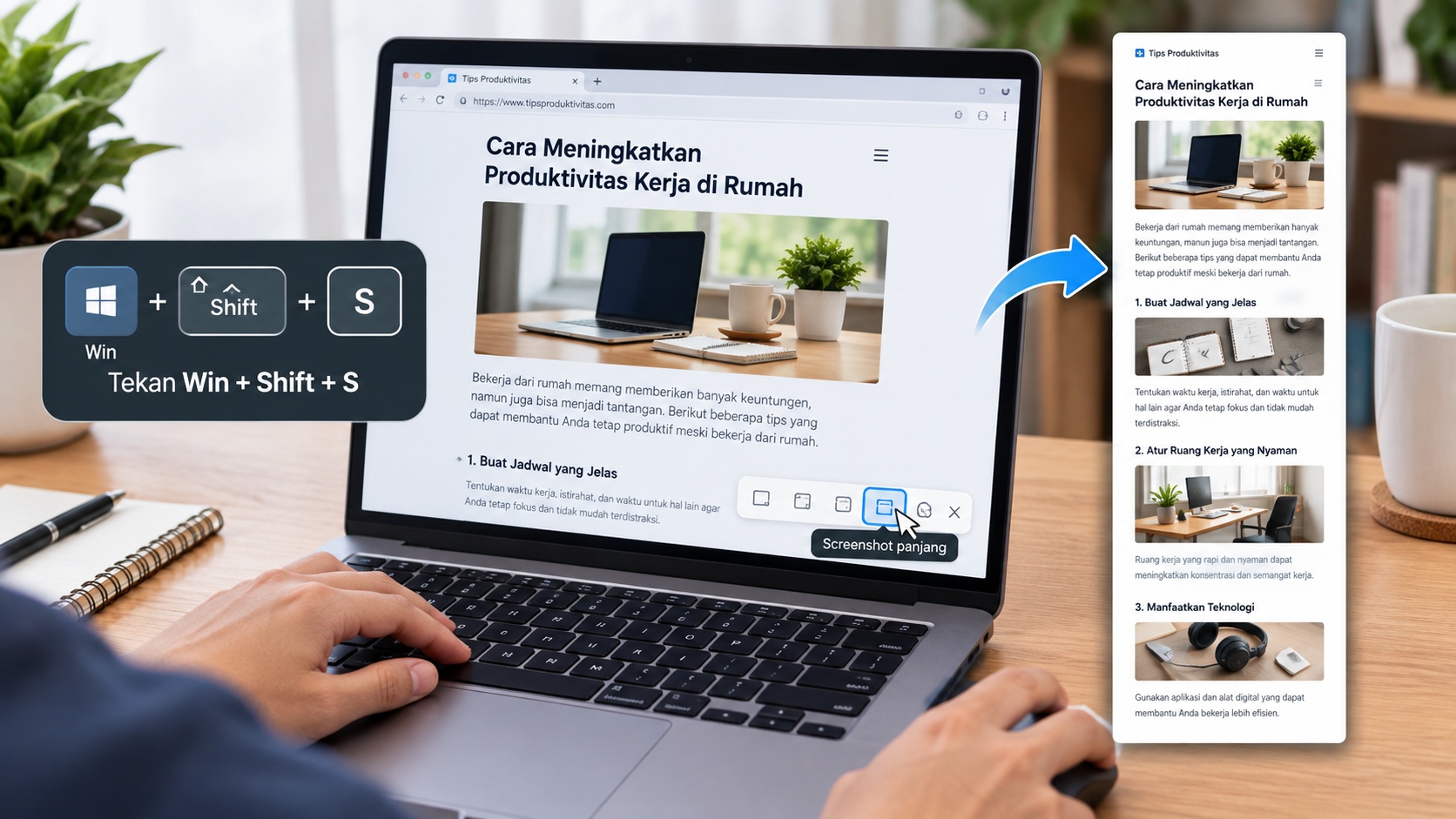 Cara Screenshot Satu Halaman Web Penuh di Laptop dengan Mudah