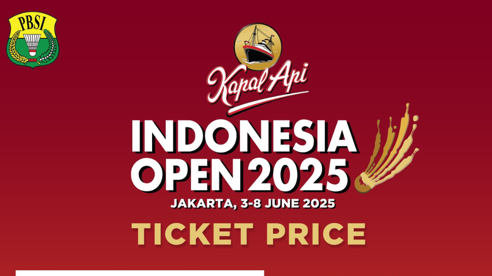 Dibuka Hari Ini! Link dan Cara Beli Tiket Indonesia Open 2025, War Pukul 15.00 WIB