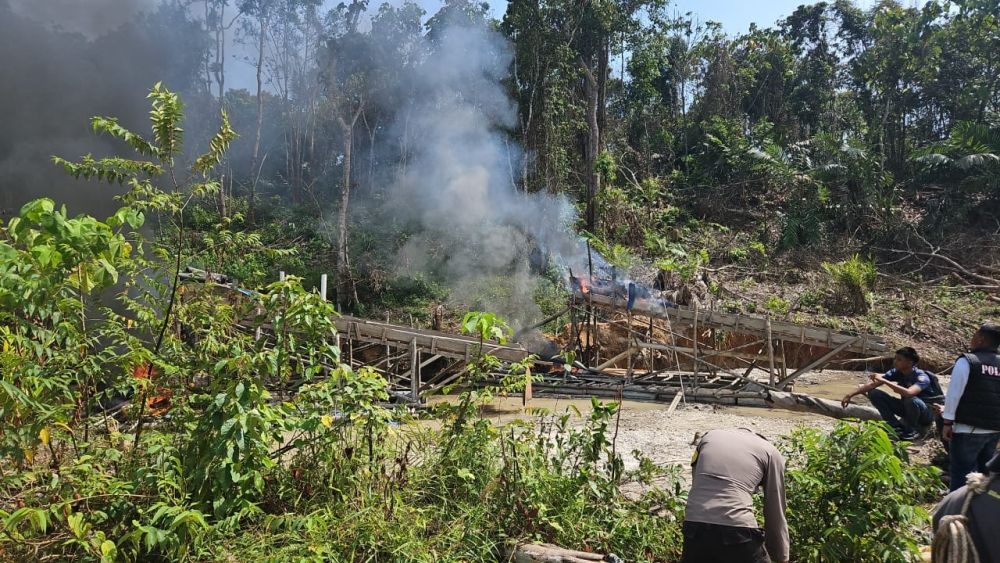Polres Inhu Gelar Razia PETI di Sungai Indragiri, Selamatkan Sumber Hidup Warga
