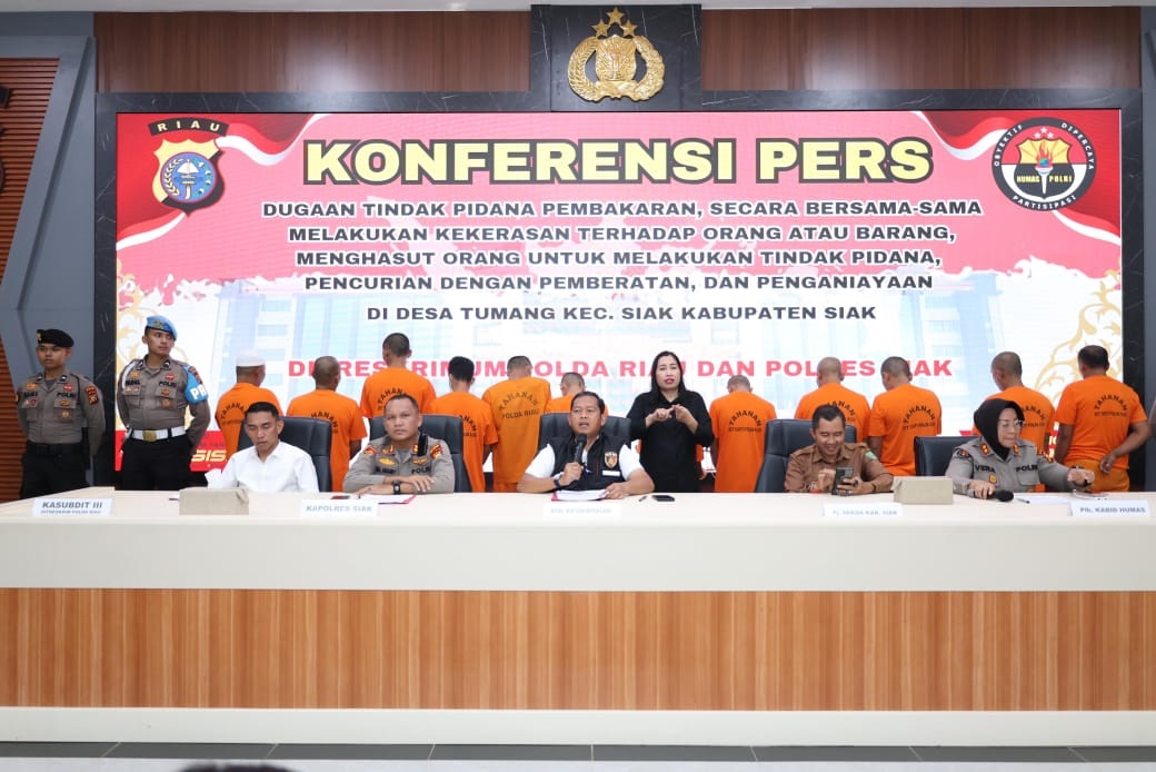 13 Tersangka Rusuh PT SSL di Siak Diamankan, Kerugian Capai Rp15 Miliar