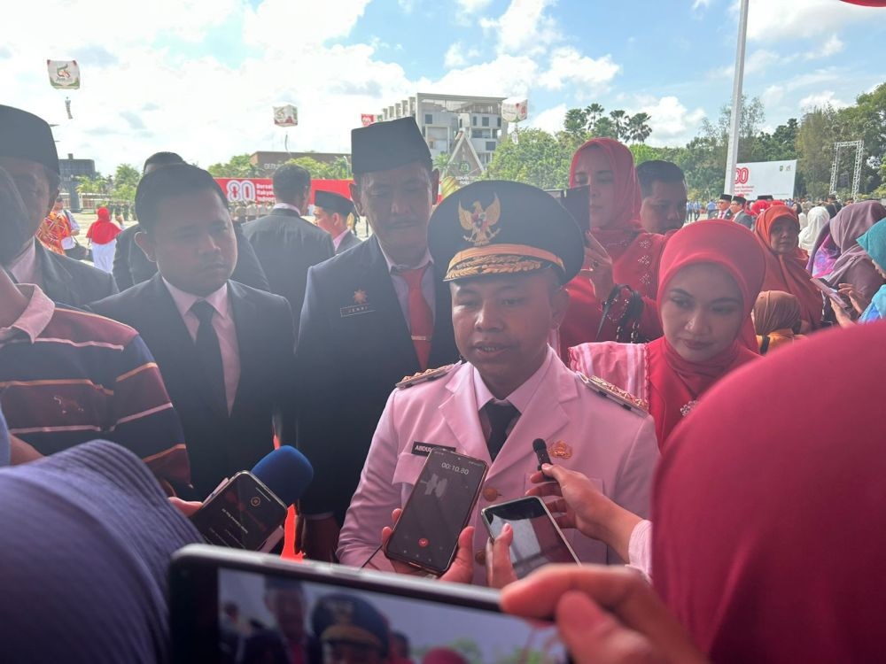 Peringatan HUT ke-80 RI di Riau, Gubernur Abdul Wahid Ajak Masyarakat Bersatu dan Maju