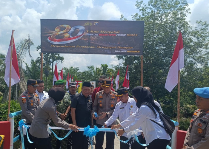 Jembatan Merah Putih Presisi Resmi Dibuka, Warga Bengkalis Kini Nikmati Akses Lebih Cepat