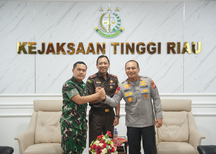 Jaksa, Polisi dan TNI di Riau Bersatu dalam Penegakan Hukum yang Berintegritas