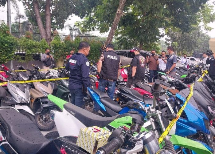 Curanmor Pekanbaru Dibongkar, 44 Motor Curian Diamankan Polisi