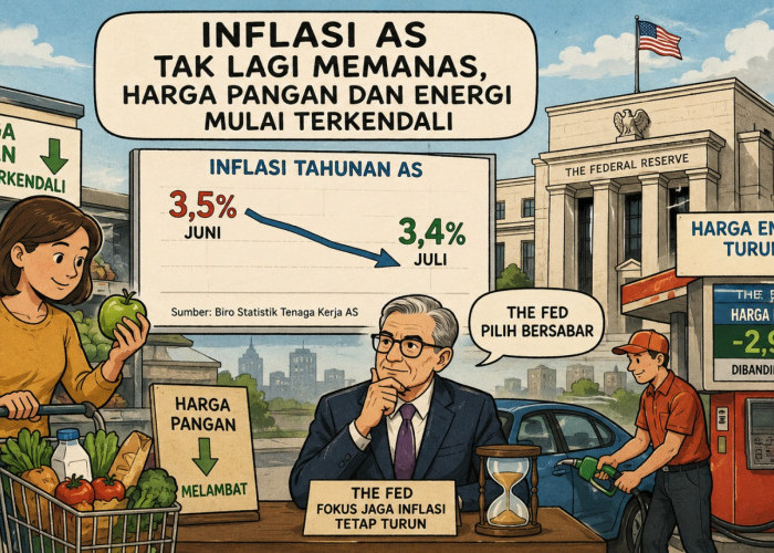 Inflasi Amerika Melambat, Tekanan Biaya Hidup Mulai Berkurang