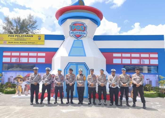Unik dan Humanis, Polres Bengkalis Bikin Pos PAW Patrol di Lintas Sumatra untuk Mudik 2026