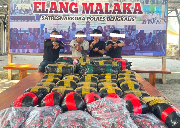 Aksi Kejar-kejaran di Bengkalis, Tim Gabungan Gagalkan Selundupan 30 Kg Sabu dan Ratusan Ribu Ekstasi