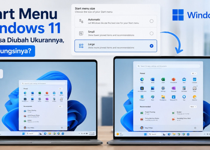 Windows 11 Tambah Opsi Ukuran Start Menu, Pengguna Kini Punya Lebih Banyak Kontrol