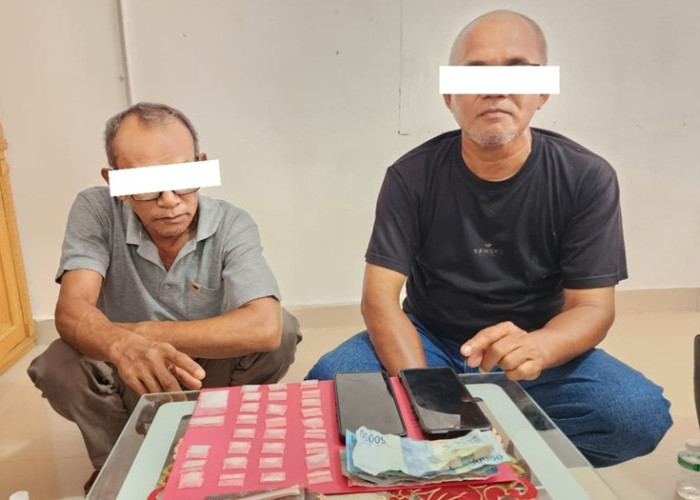 30 Paket Sabu Siap Edar Dibongkar, Dua Pria 57 Tahun Ditangkap di Mandau
