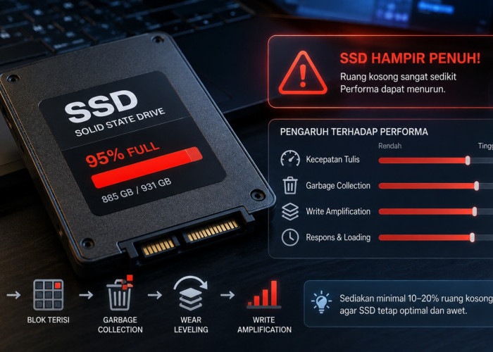 SSD Tinggal Sedikit Ruang, Apakah Laptop Bisa Jadi Lebih Lambat?