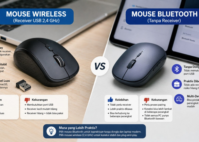 Mouse Wireless atau Bluetooth, Mana yang Lebih Praktis?