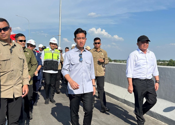 Wapres Gibran Tinjau Jalan Tol Palembang–Betung, Dorong Penyelesaian JTTS Tahap II