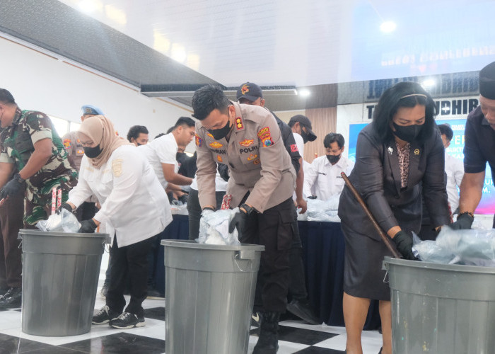 Polres Bengkalis Musnahkan 68,6 Kg Sabu senilai Rp68 Miliar, Selamatkan 343 Ribu Jiwa dari Narkoba