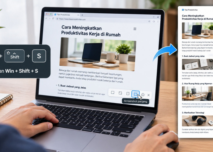 Cara Screenshot Satu Halaman Web Penuh di Laptop dengan Mudah