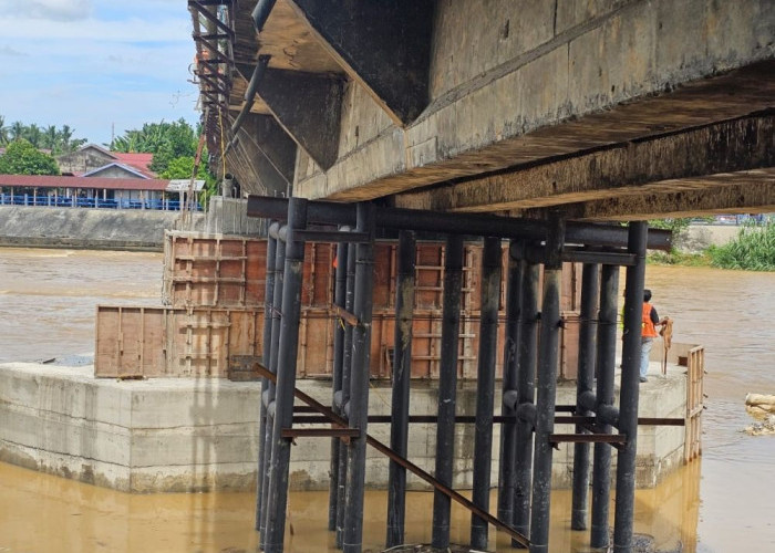 Jembatan Sungai Rokan di Riau Ditutup Total hingga Oktober 2025, Warga Diminta Gunakan Jalur Alternatif