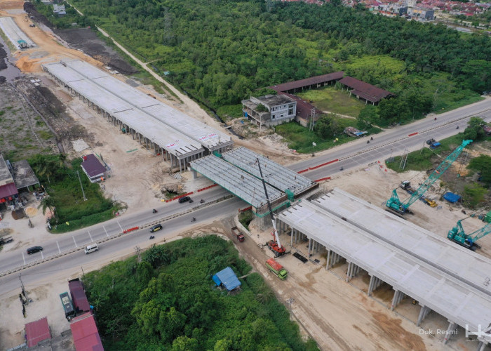 Hutama Karya Catat Progres Tol Lingkar Pekanbaru 62,3%, Jembatan Siak VI Resmi Tersambung!
