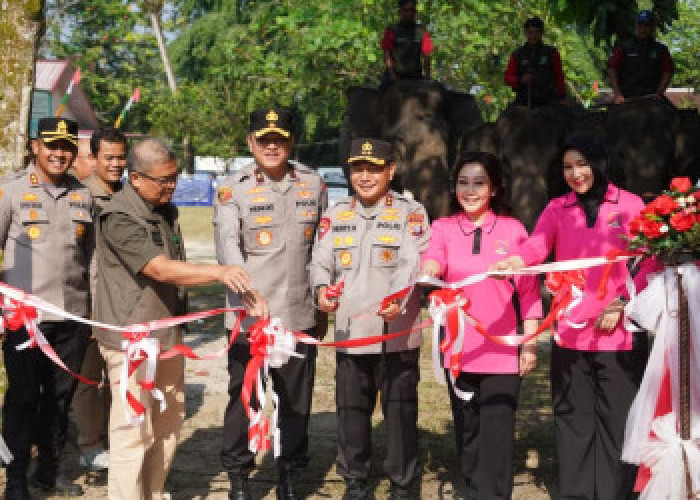 Konservasi Gajah Sumatera: Polda dan BBKSDA Riau Resmi Buka Breeding Area