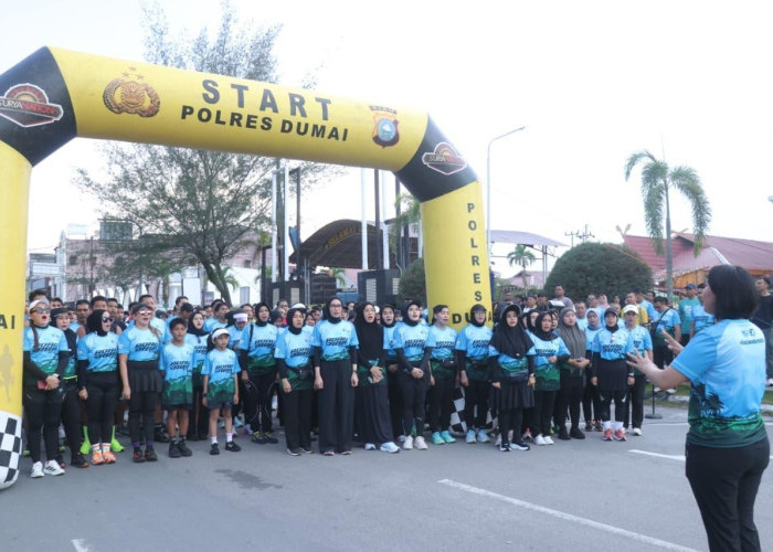 Fun Run Polres Dumai Serbu Jalanan, Ribuan Orang Rebutan Tiket Event Akbar!