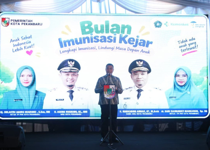 Pemko Pekanbaru Kebut Bulan Imunisasi, Pastikan Tuntas Sebelum Usia 2 Tahun