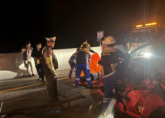 Kecelakaan Mobil Calya di Tol Permai, 2 Orang Tewas Diduga Sopir Ngantuk