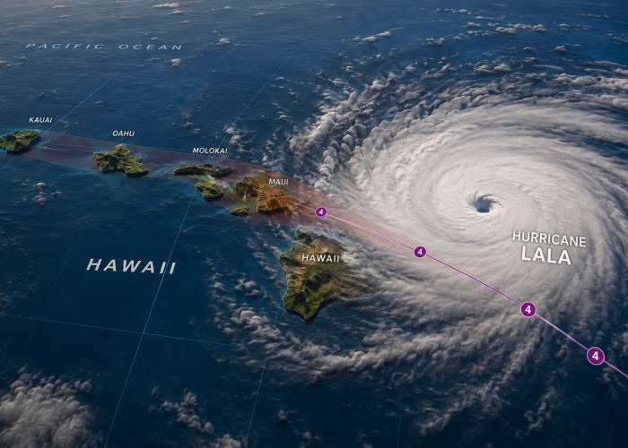 Hurricane Lala Lewati Hawaii, Hujan Deras dan Angin Kencang Lumpuhkan Sejumlah Wilayah