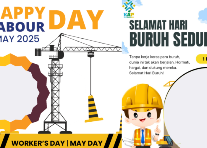 20 Twibbon Hari Buruh 2025 Gratis dan Ucapan, Bagikan Peringatan May Day ke Medsos