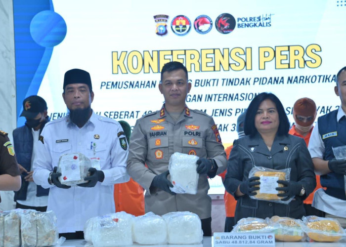 Spektakuler, Polres Bengkalis Ringkus 135 Tersangka Narkoba dari 84 Kasus Selama April 2026