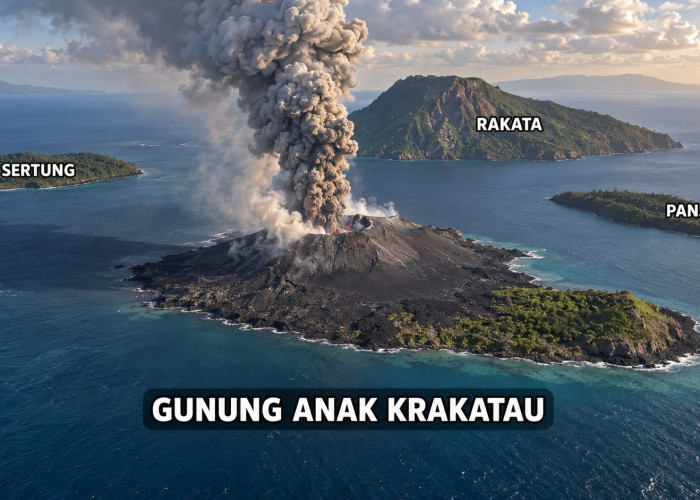 Dari Dasar Selat Sunda, Begini Anak Krakatau Lahir dan Terus Bertumbuh