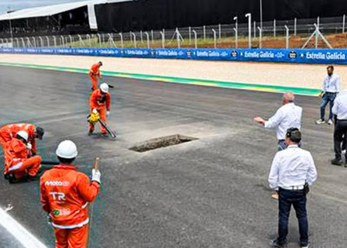 Perbaikan Tak Berujung di Sirkuit MotoGP Brasil, Aspal Kembali Rusak