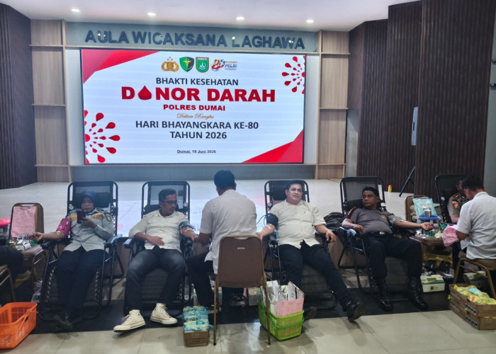Darurat Stok Darah Teratasi! Polres Dumai Berhasil Amankan Puluhan Kantong untuk Kebutuhan PMI