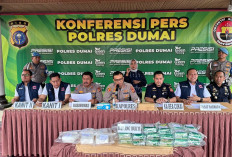 Polres Dumai Gagalkan Penyelundupan 27 Kg Sabu Senilai Rp26 Miliar, Tiga Orang Ditangkap