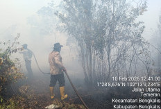 Tim Gabungan Perkuat Upaya Pendinginan Karhutla di Desa Damai Bengkalis