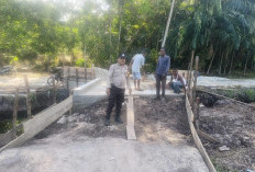 Jembatan Maut di Pedalaman Bengkalis Akhirnya Diganti Beton, Warga Bantan Kini Bisa Bernapas Lega