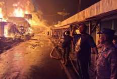Kronologi Kebakaran di Pasar Peranap, 13 Kios Ludes Terbakar
