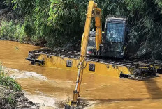 Gempur Sedimentasi, Pemko Pekanbaru Terjunkan Ekskavator Amfibi Jinakkan Banjir Sungai Sail