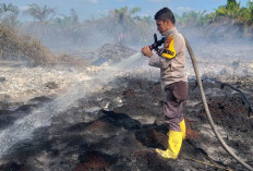 Siak Membara! Lahan Gambut Benayah Nyaris Ludes, Polsek Bungaraya Pacu Adrenalin Jinakkan Titik Api!