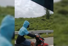 Pemotor Nekat Masuk Tol Pekanbaru-Dumai, Mengaku Tidak Tahu Aturan Bawa Motor di Jalan Tol