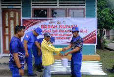 Kado Hari Bhayangkara ke-80, Polres Bengkalis Bedah Rumah Ratna